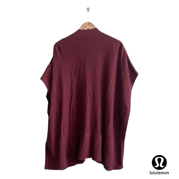 Call Me Cozy Pima Cotton Zip Poncho Cardigan Sweater - Picture 3 of 4